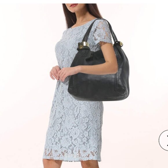 JIMMY CHOO Hobo Bracelet Black Leather Bag - Picture 2 of 16